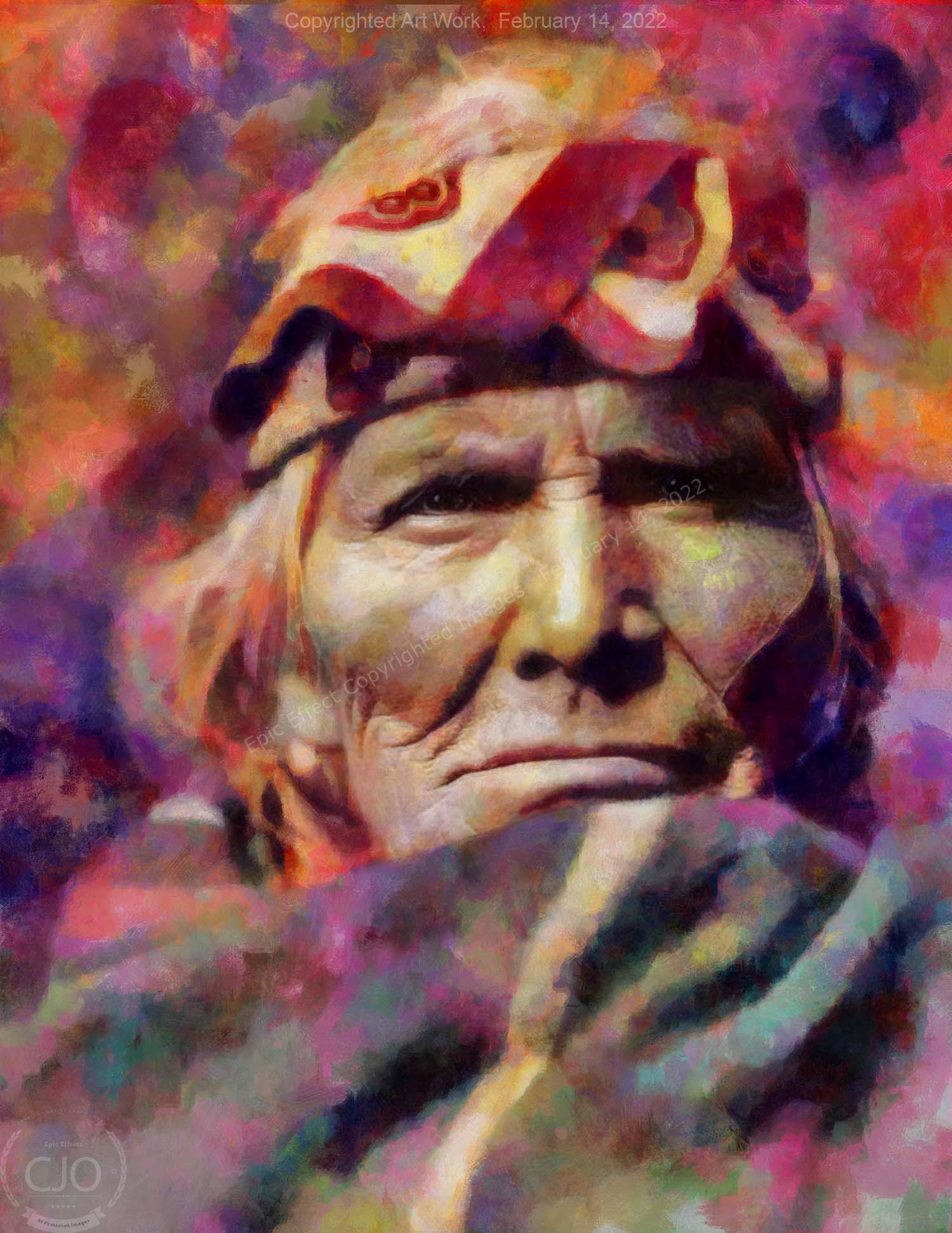 Dene of the Black Mesa 40 x 30 Gallery Wrap Canvas Print - Image 2