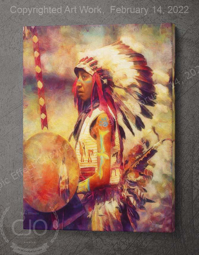 American Horse 40 x 30 Gallery Wrap Canvas Print