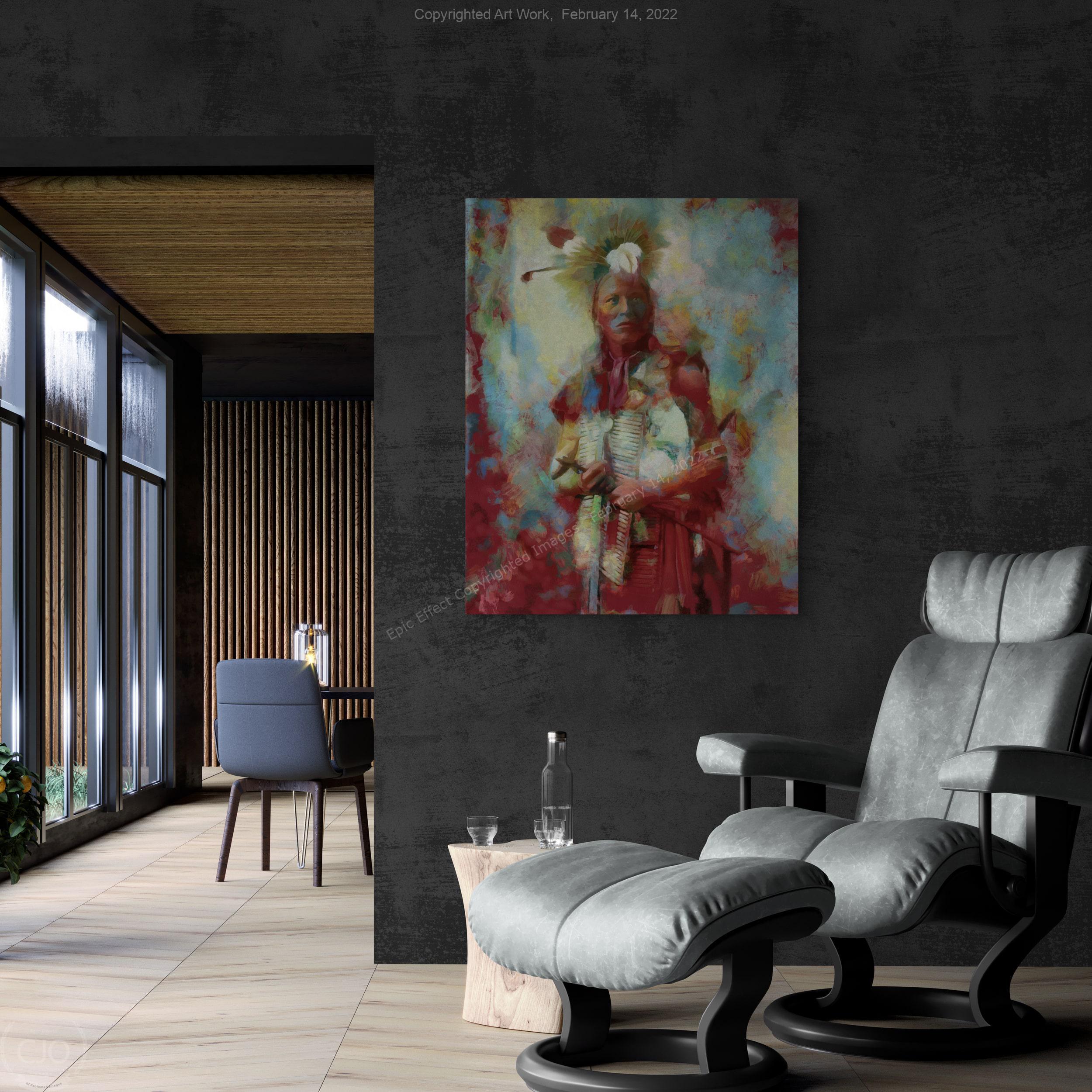 One Coup 40 x 30 Gallery Wrap Canvas Print - Image 3