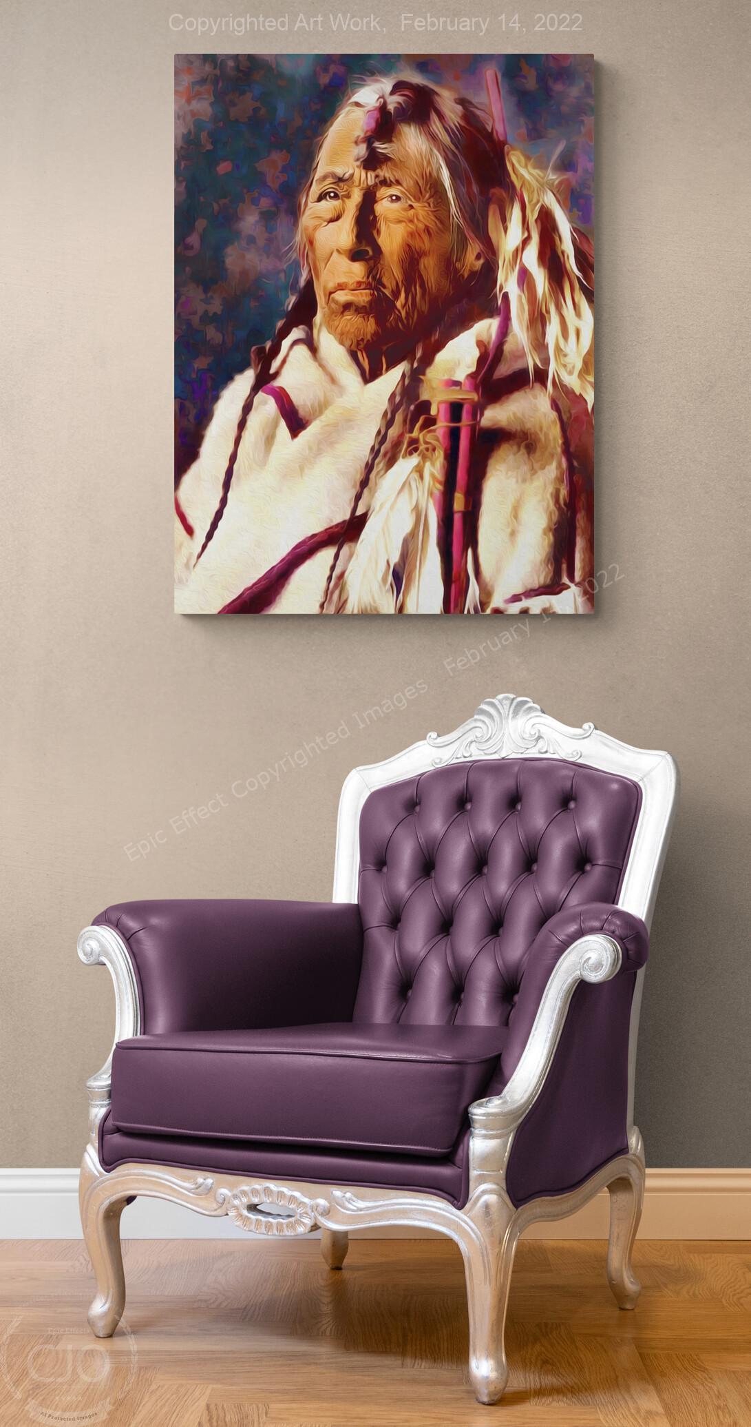 Ute 40 x 30 Gallery Wrap Canvas Print - Image 3