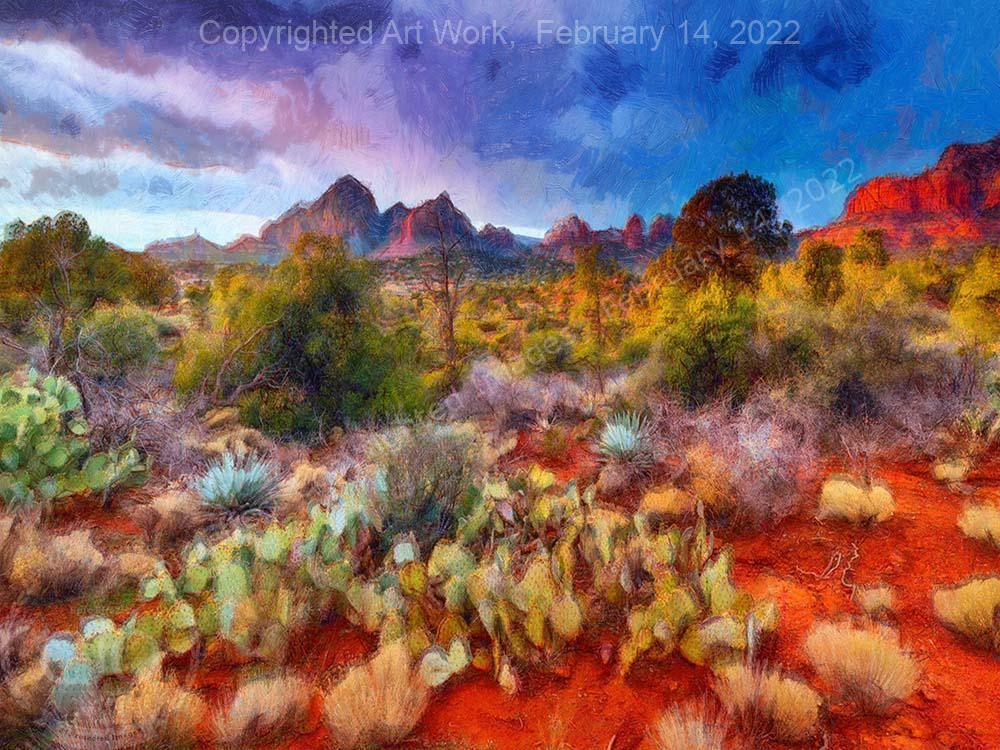 Valley of Sedona  30 x 40 Gallery Wrap Canvas Print - Image 2