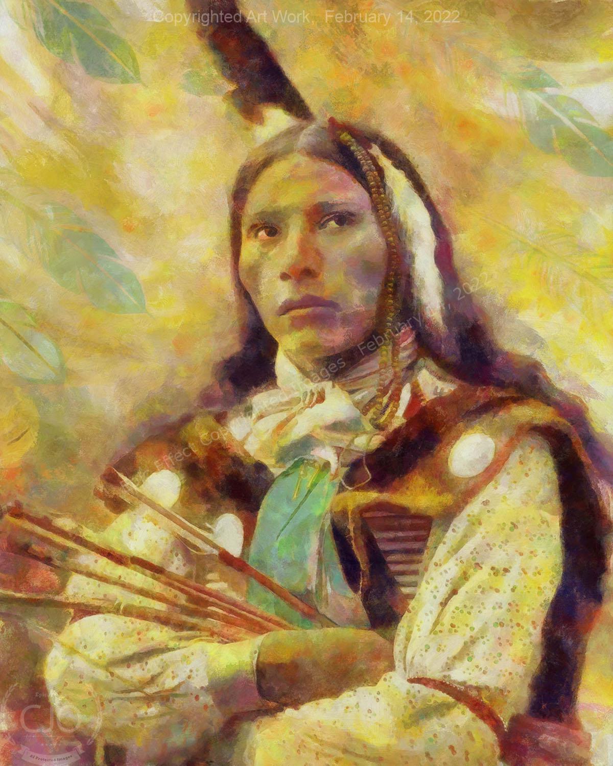 Running Deer 24 x 18 Gallery Wrap Canvas Print - Image 2