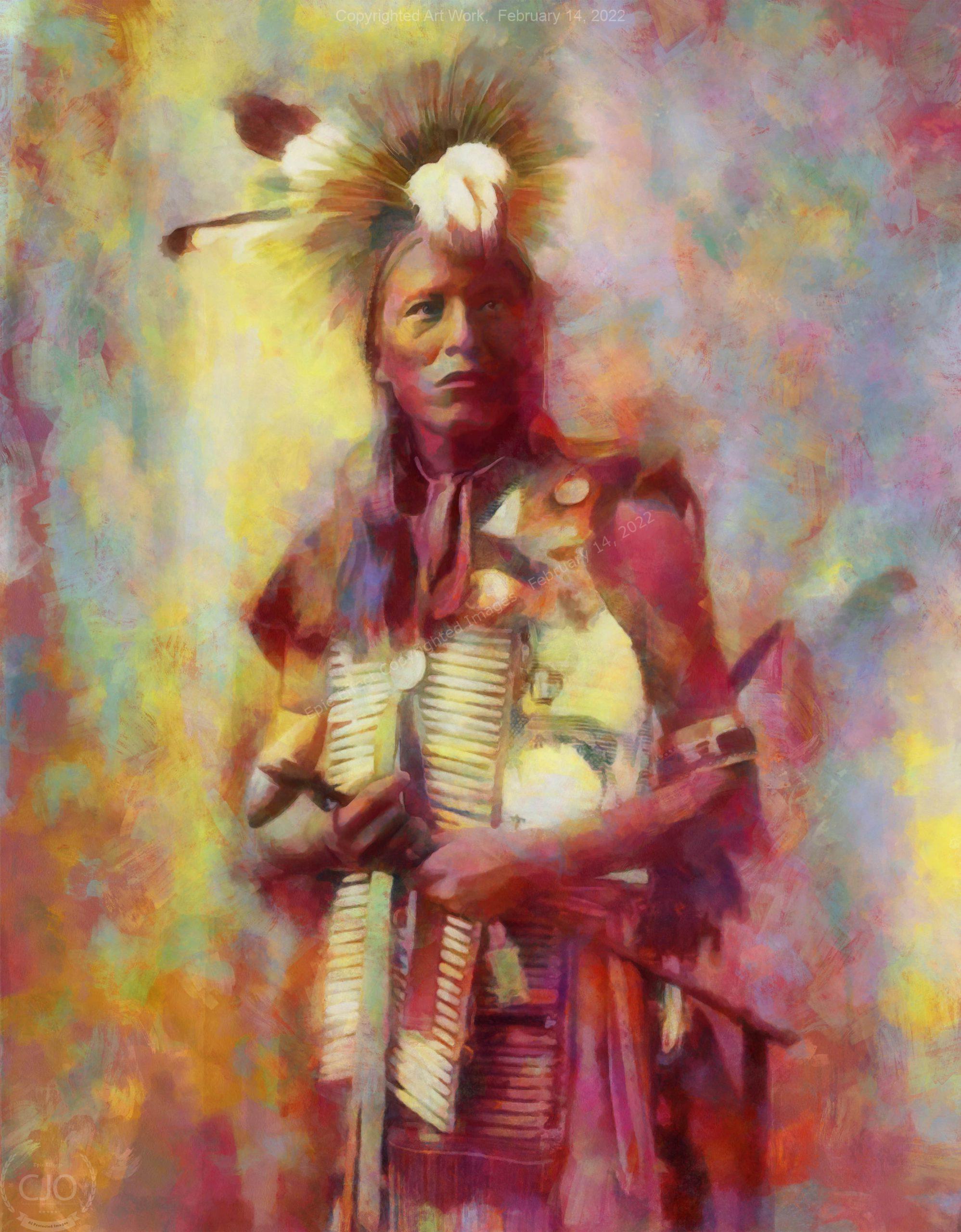 Three Coups 40 x 30 Galery Wrap Canvas Print - Image 3