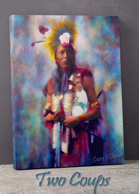 Two Coups 40 x 30 Gallery Wrap Canvas Print