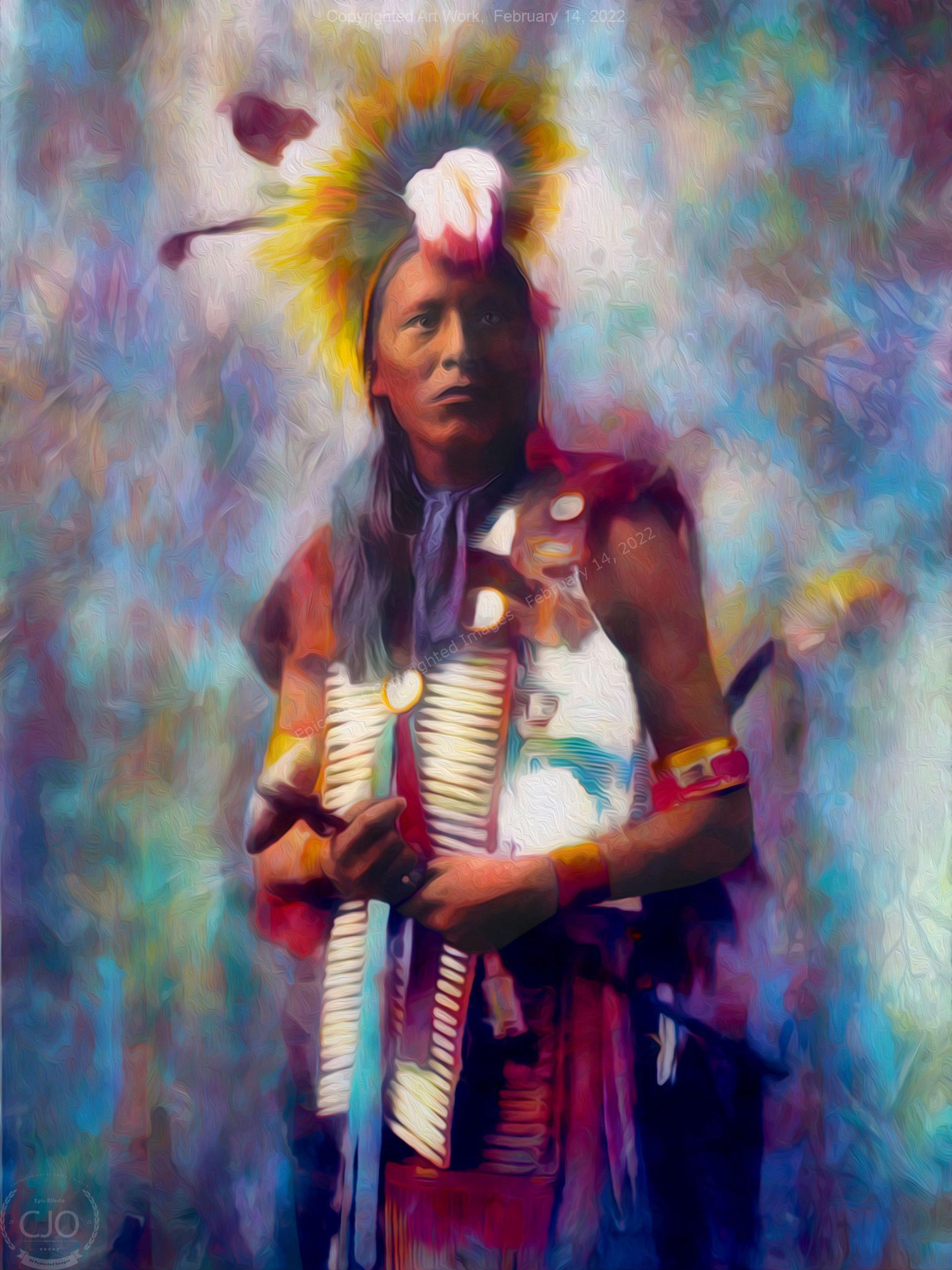 Two Coups 40 x 30 Gallery Wrap Canvas Print - Image 2