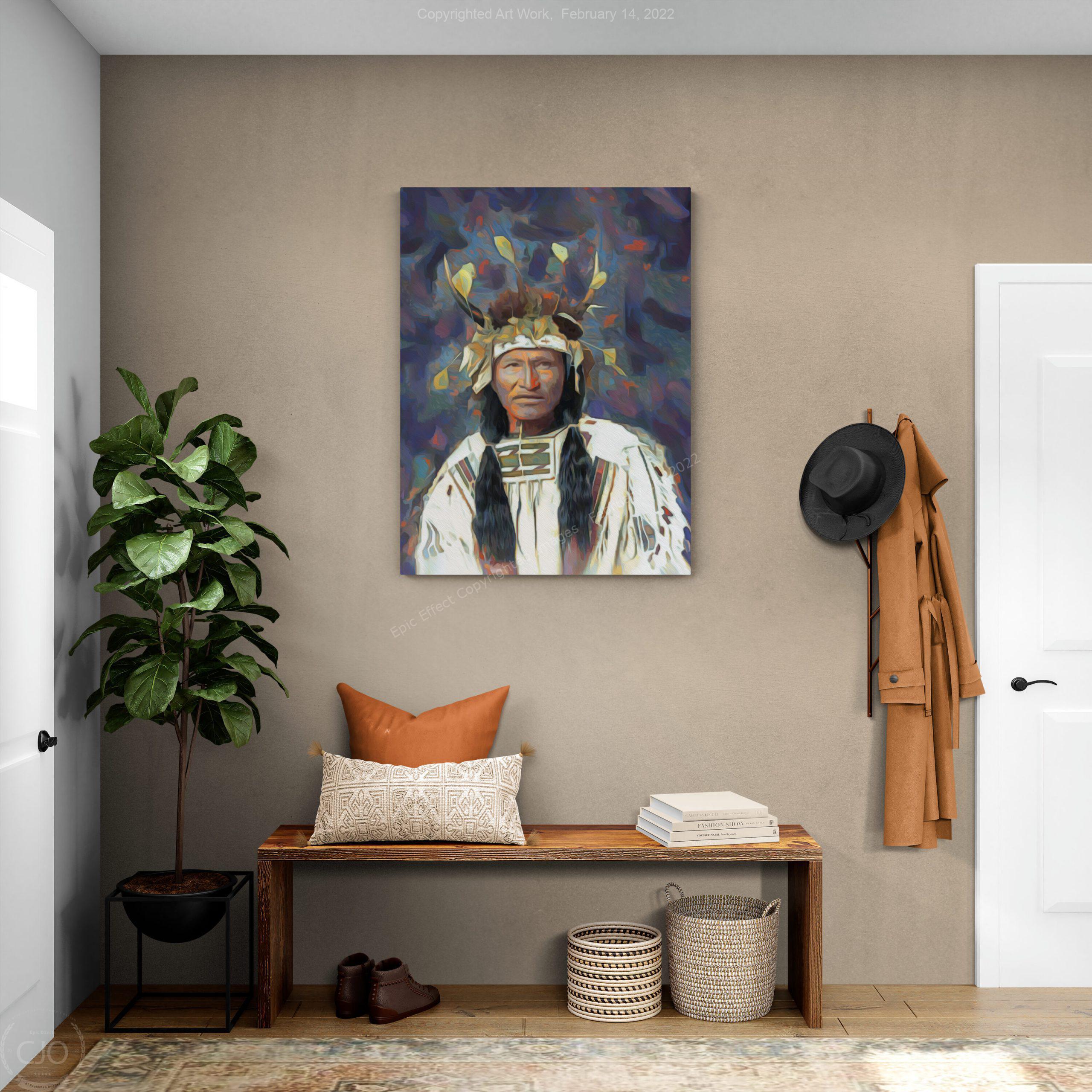 Kicking Bear  40 x 30 Gallery Wrap Canvas Print - Image 2