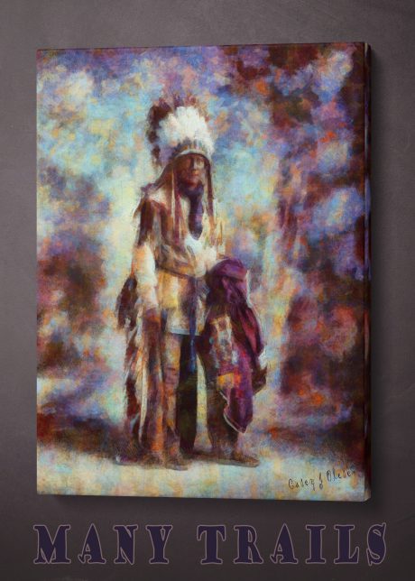 Many Trails  40 x 30 Gallery Wrap Canvas Print
