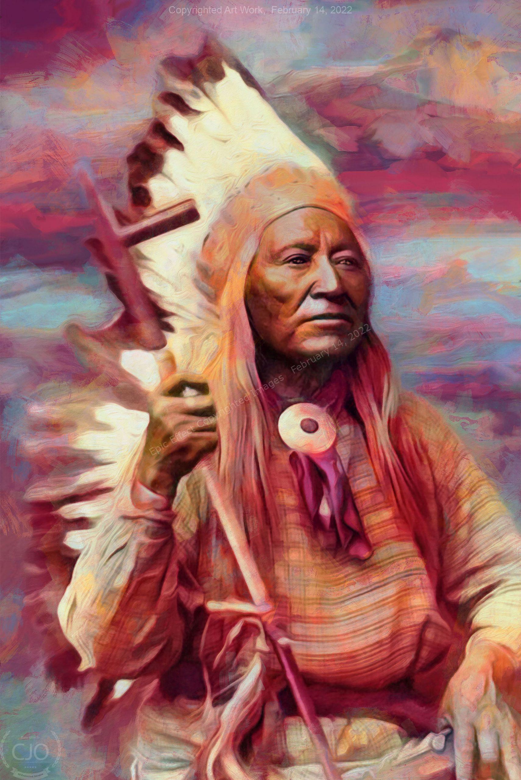 Peaceful Warrior 30 x 45 Gallery Wrap Canvas Print - Image 3