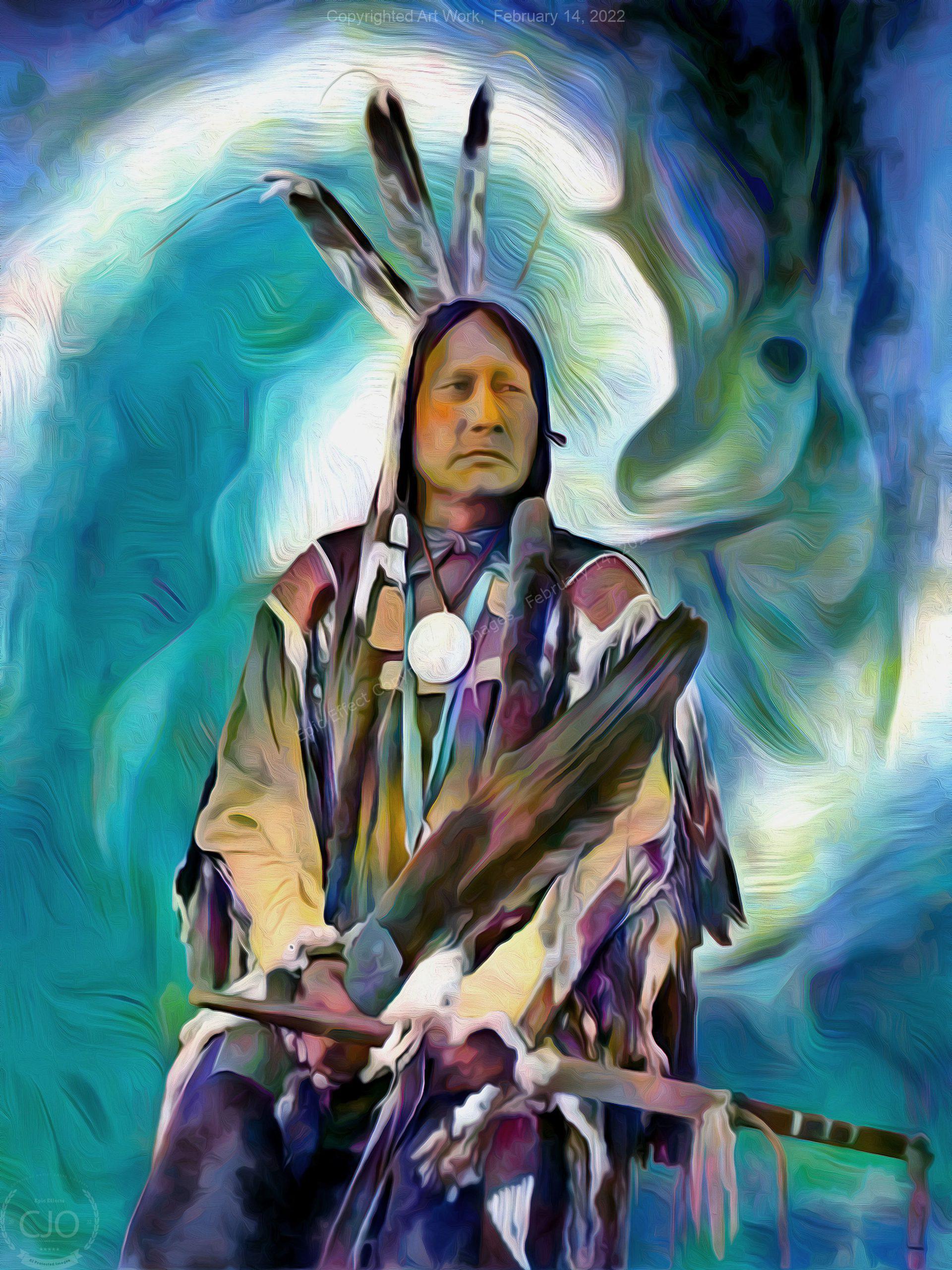 Running Antelope 40 x 30 Gallery Wrap Canvas Print - Image 2